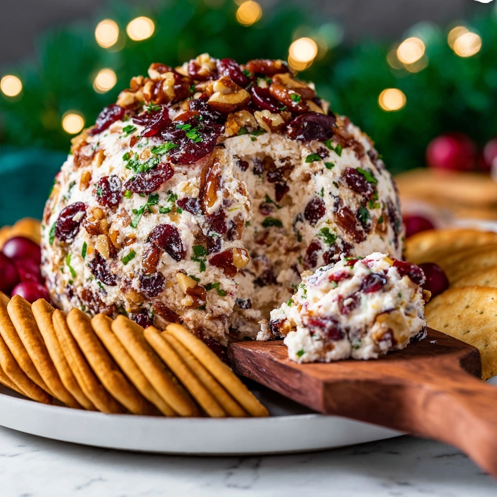 Cranberry Pecan Cheeseball Recipe - Recipe Image