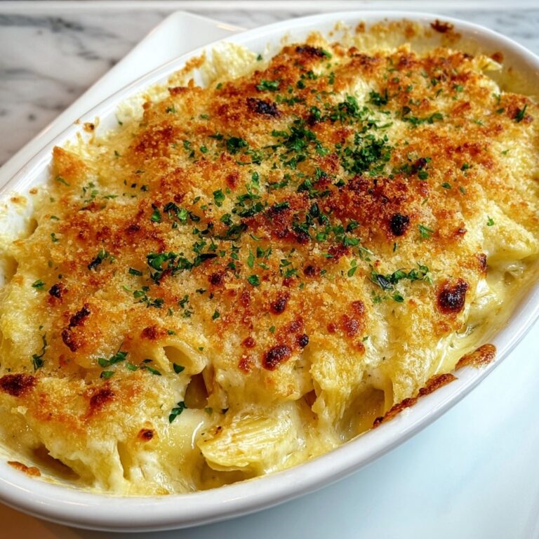 Creamy Garlic Parmesan Pasta Bake Recipe
