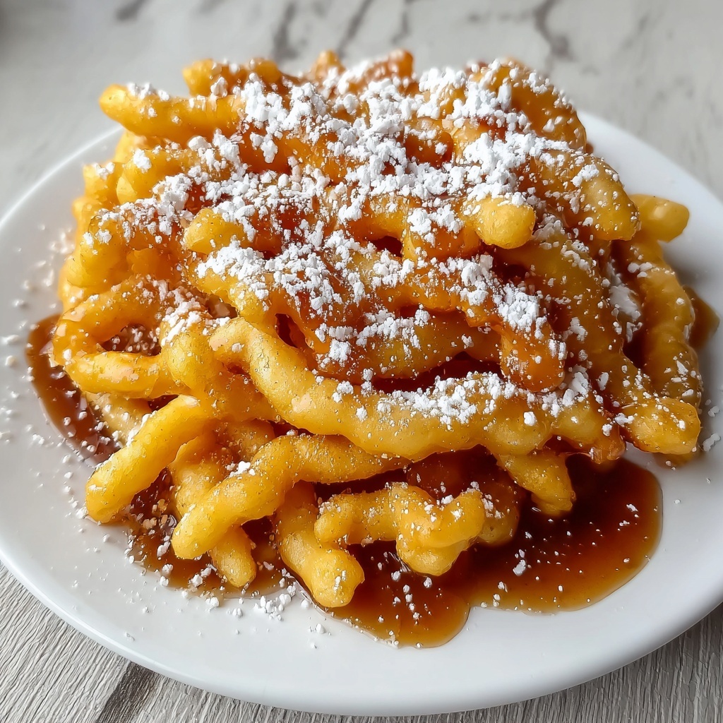 Funnel Cake Apple Fries Recipe - Recipe Image