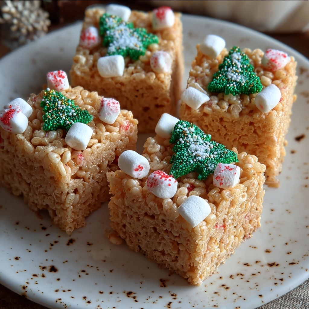 Gingerbread Rice Krispie Treats Recipe - Recipe Image