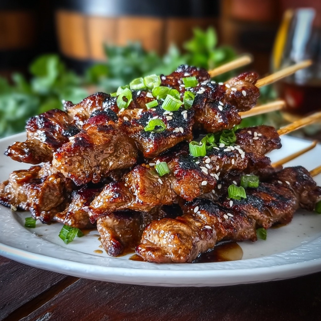 Japanese Chicken Yakitori Skewers Recipe - Recipe Image