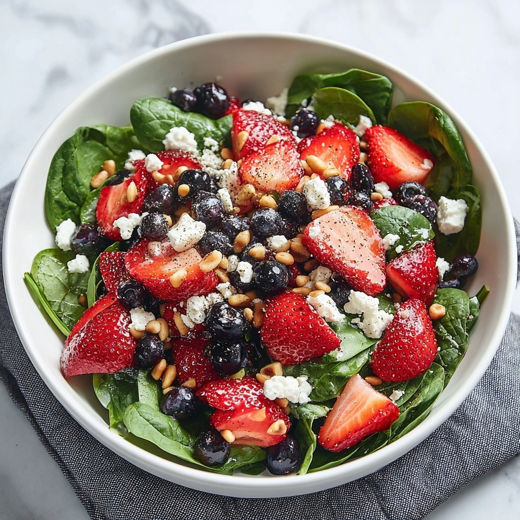 Strawberry Spinach Salad with Feta Recipe - Recipe Image