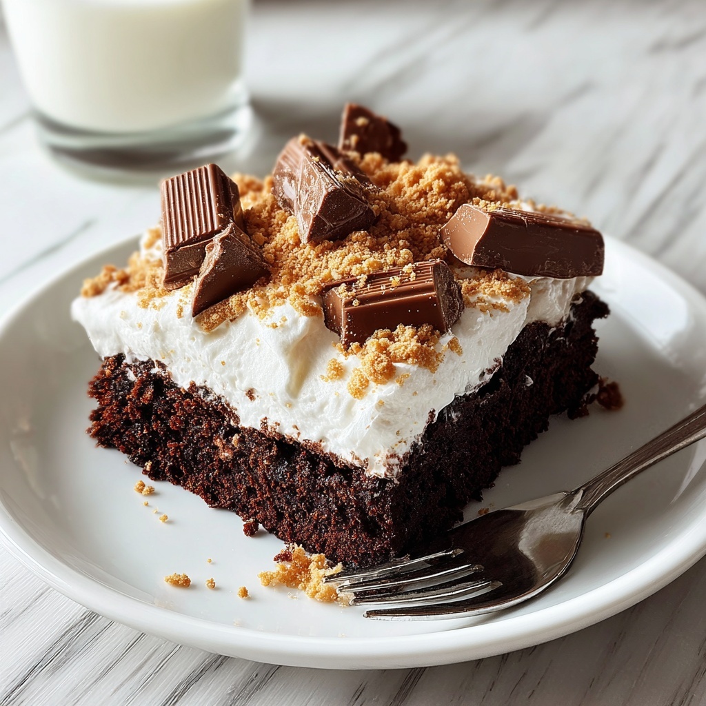 Heath Bar Poke Cake Recipe - Recipe Image