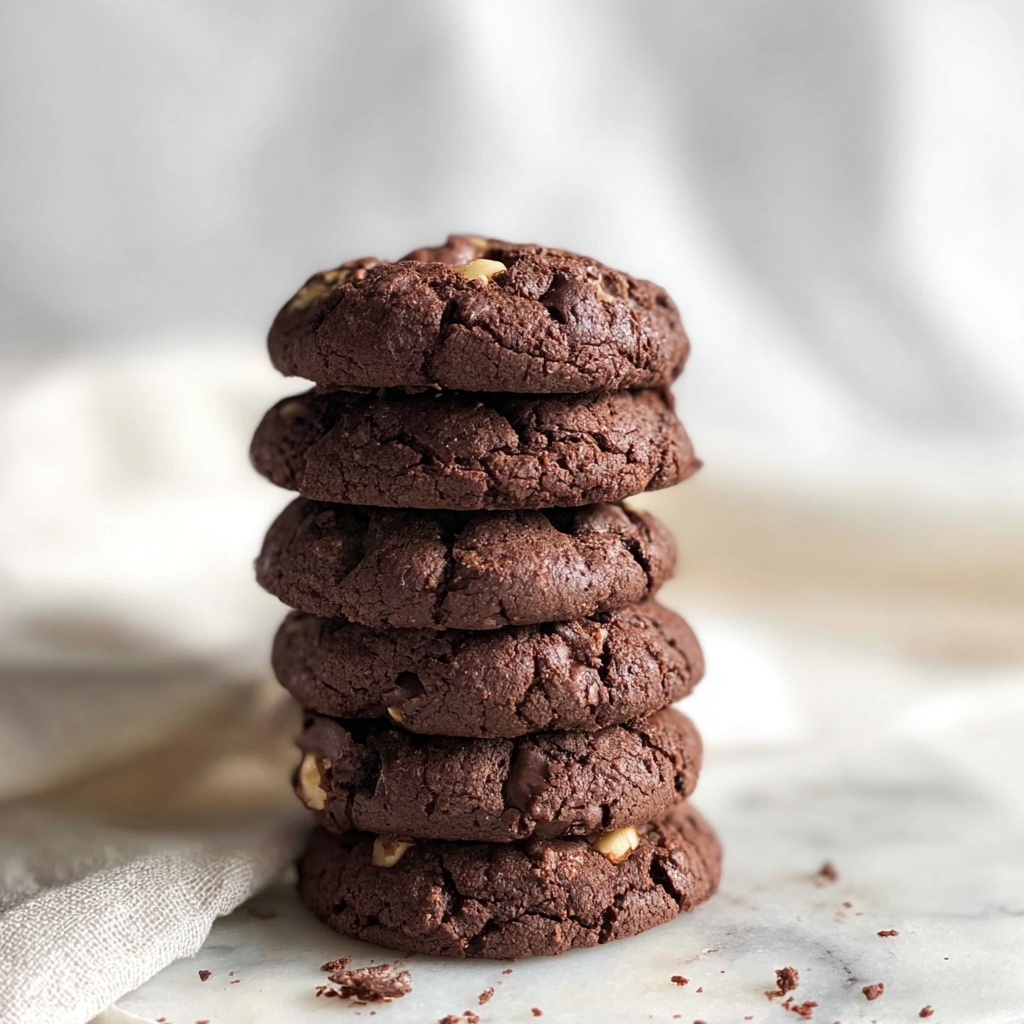 Double Chocolate Cookies with Hazelnuts Recipe - Recipe Image
