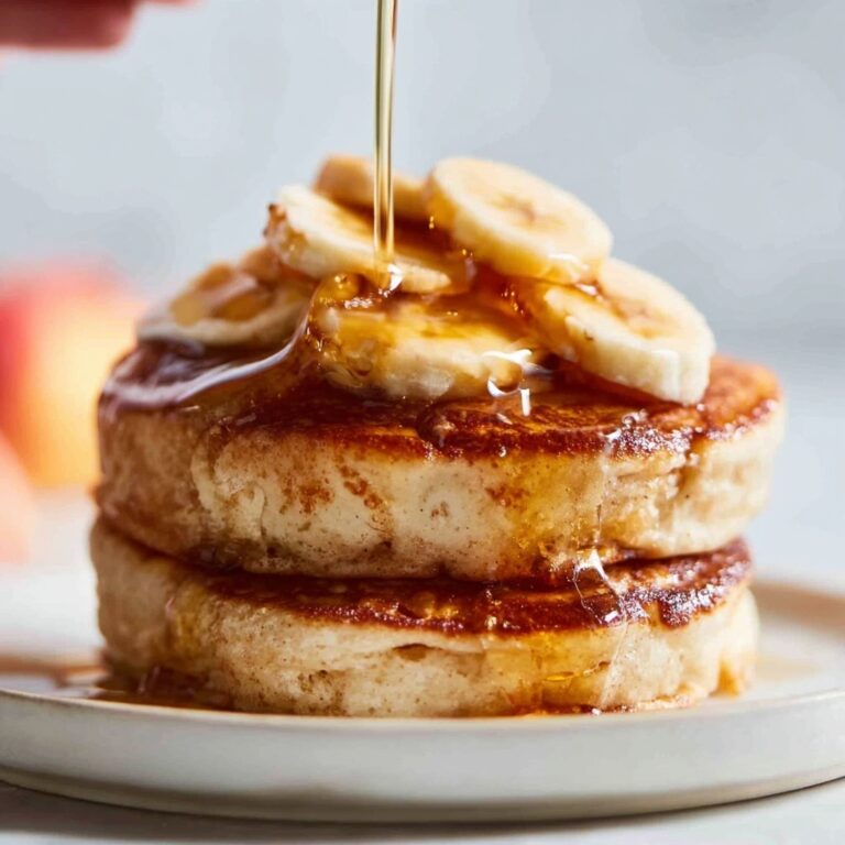 Light and Fluffy Pancakes with Peaches Recipe