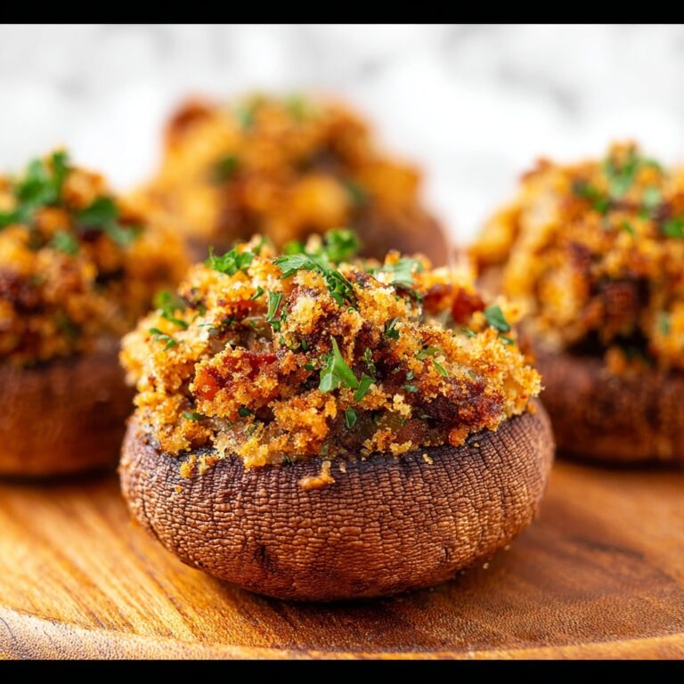 Garlic Parmesan Stuffed Mushrooms Recipe