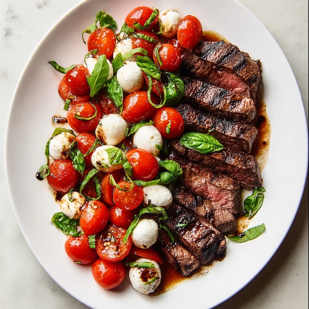 Balsamic Caprese Grilled Steak Recipe - Recipe Image