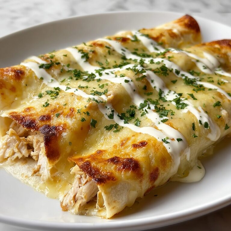 Creamy Chicken Enchiladas with Sour Cream White Sauce Recipe