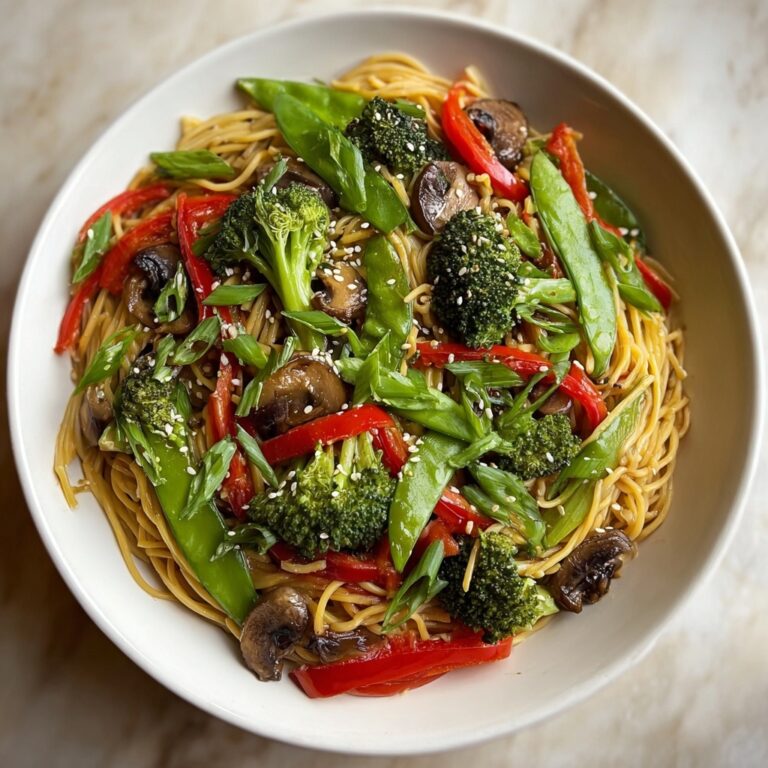 Savory Stir-Fried Asian Lo Mein Recipe