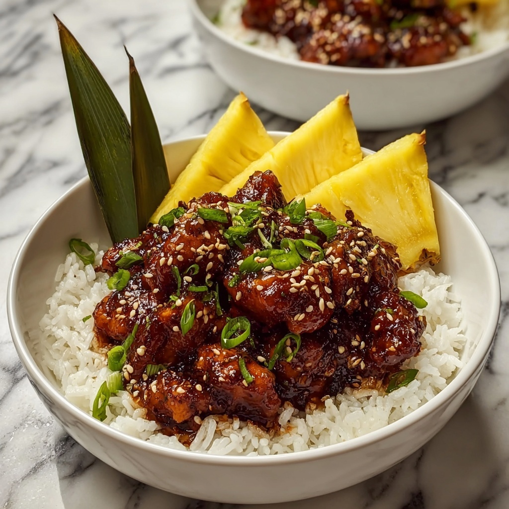 Chicken Teriyaki Pineapple Bowls Recipe - Recipe Image