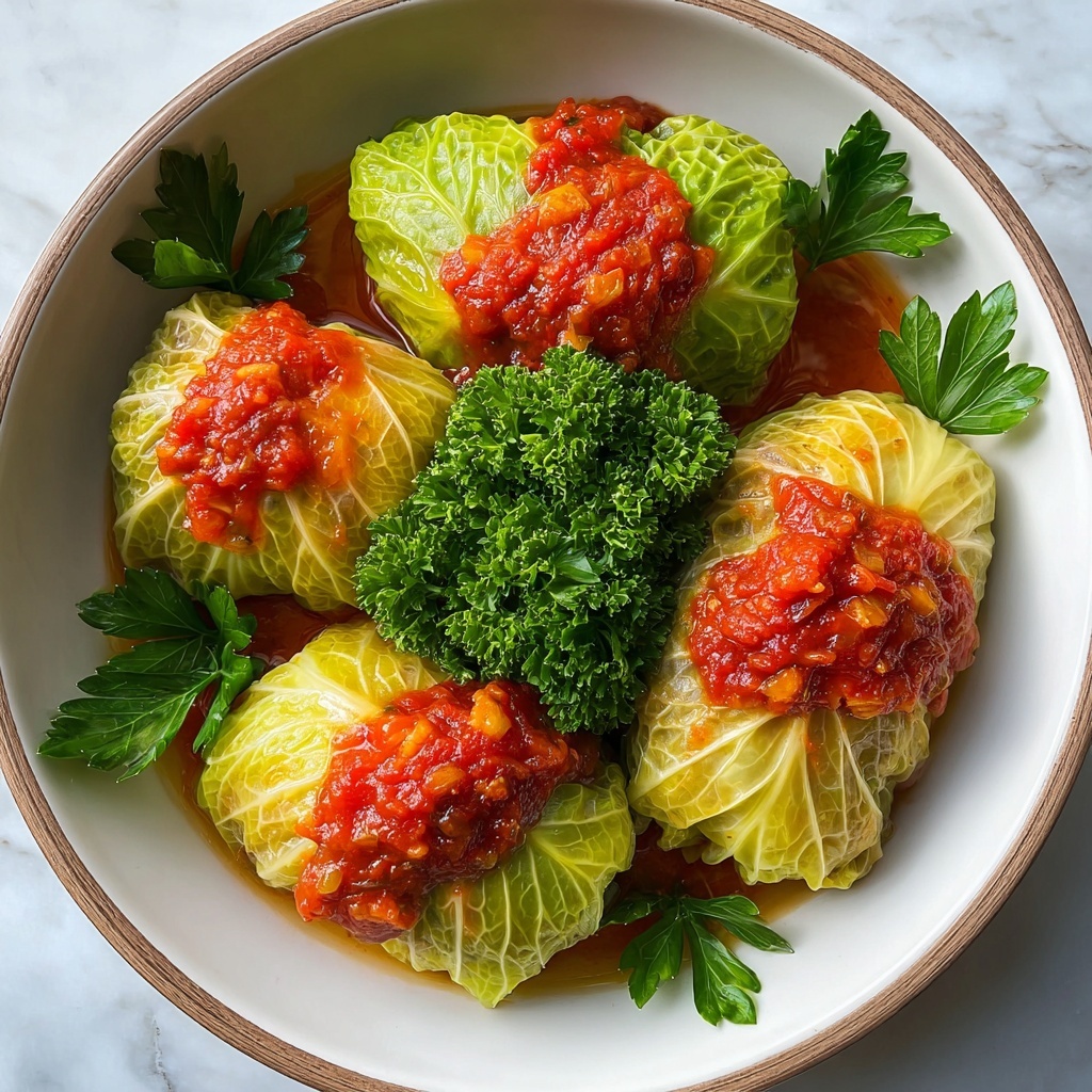Vegetarian Stuffed Cabbage Rolls Recipe - Recipe Image
