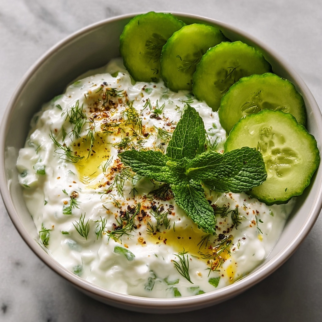 Creamy Greek Garlic Tzatziki Sauce Recipe - Recipe Image