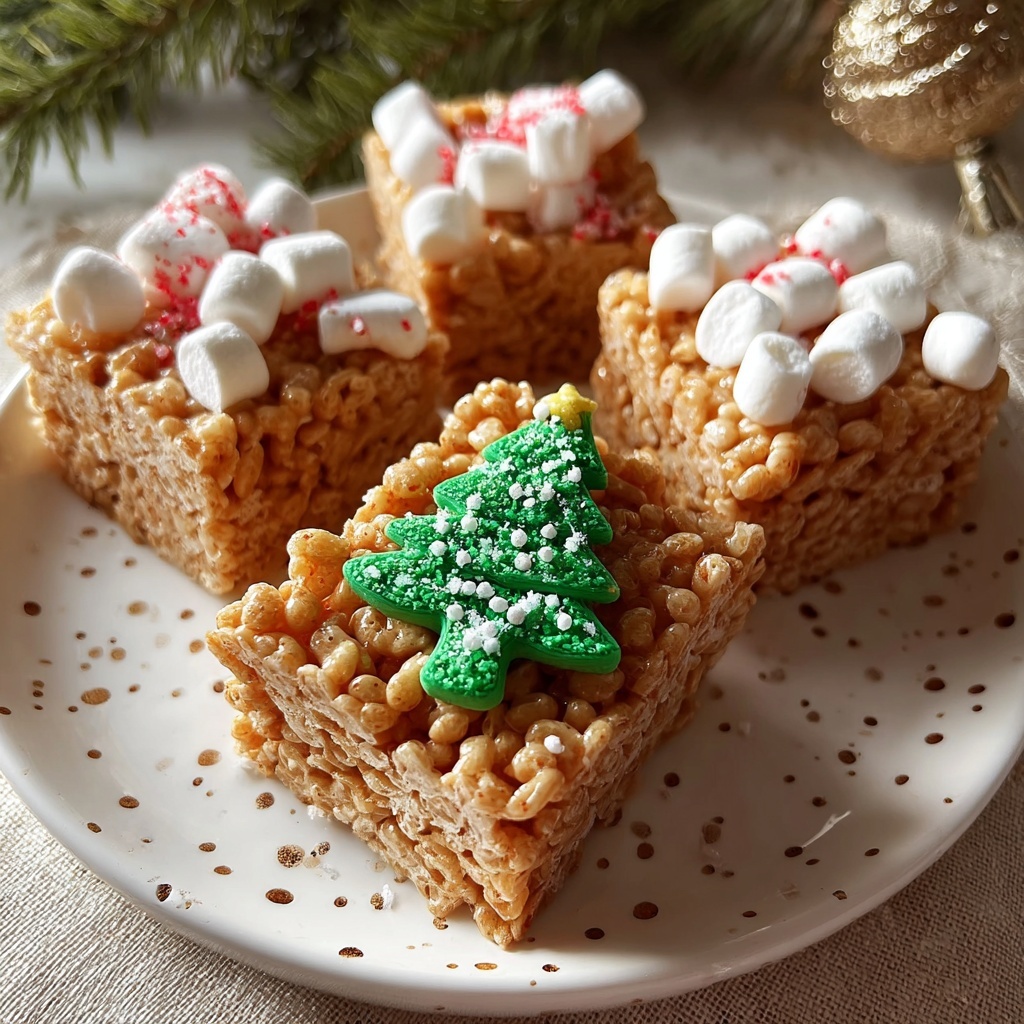 Gingerbread Rice Krispie Treats Recipe - Recipe Image