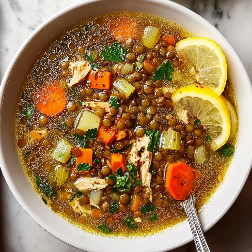 Lebanese Chicken Lentil Soup Recipe - Recipe Image
