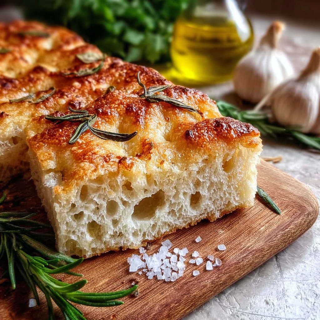 Rosemary & Roasted Garlic Artisan Bread Recipe - Recipe Image