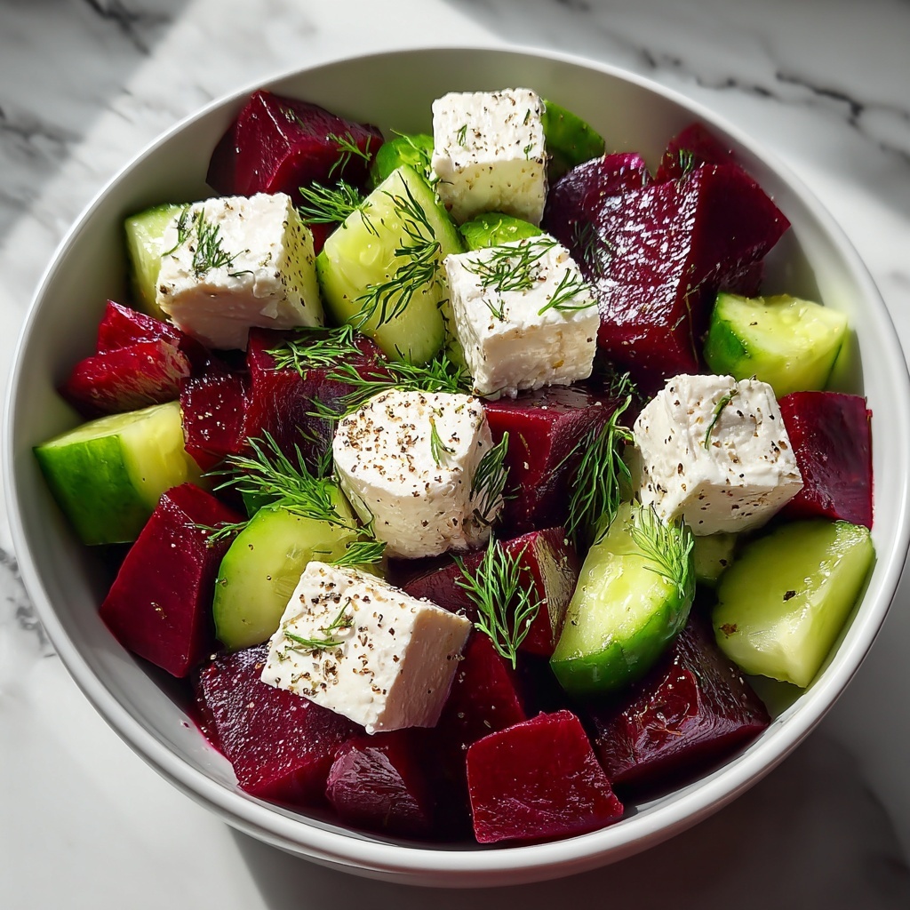 Beet Salad with Feta, Cucumbers, and Dill Recipe - Recipe Image