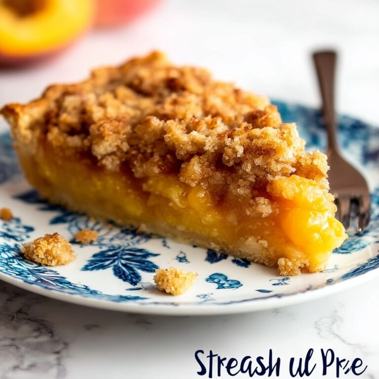 Peach Pie with Crumb Topping Recipe