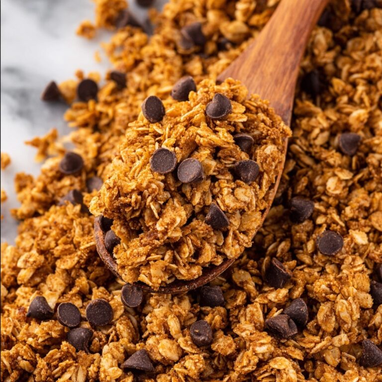 Peanut Butter Granola with Chocolate Chips Recipe