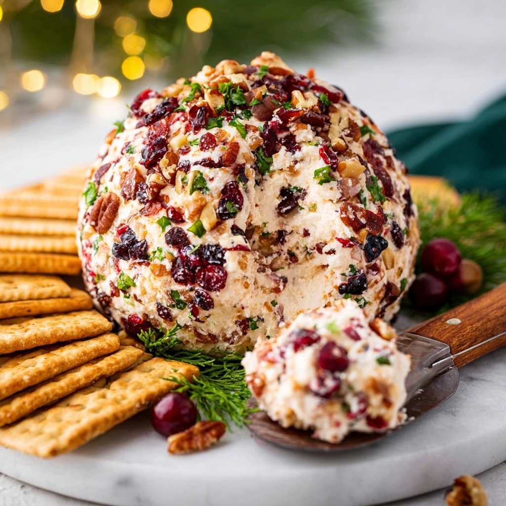 Cranberry Pecan Cheeseball Recipe - Recipe Image