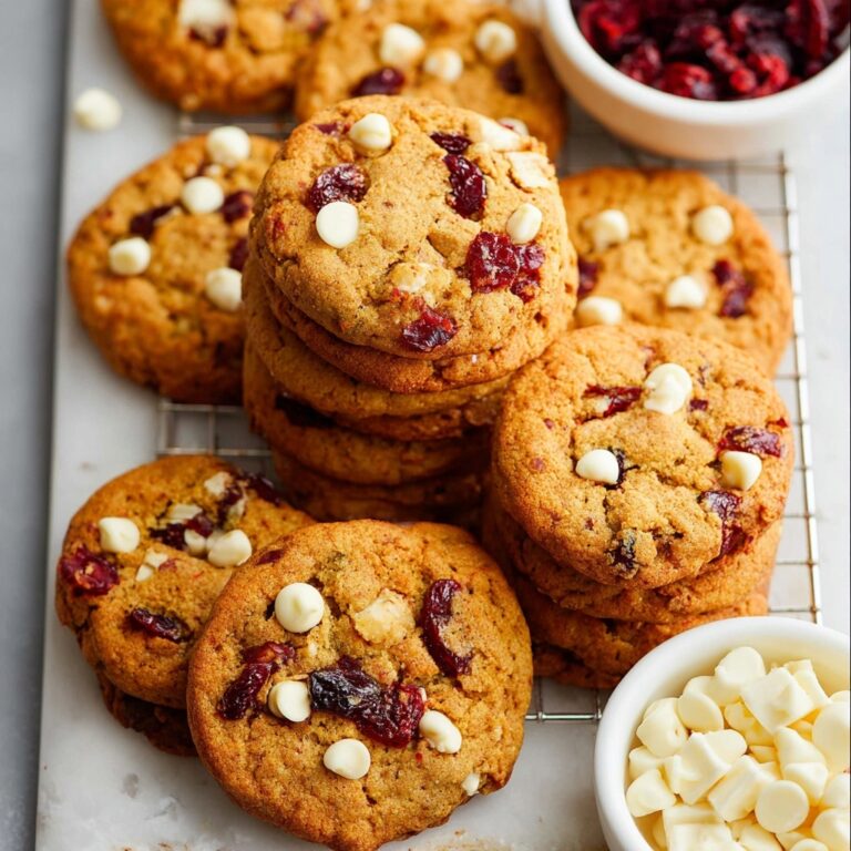 Cranberry White Chocolate Chip Cookies Recipe