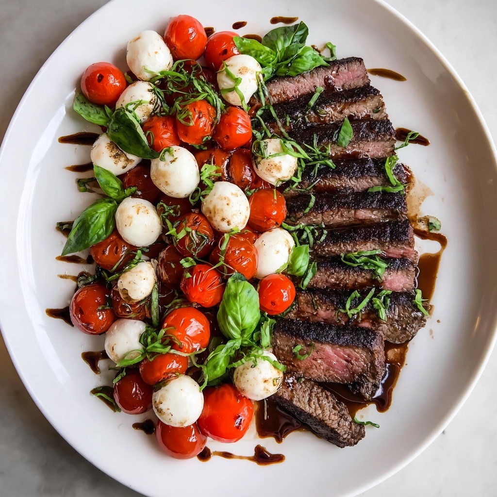 Balsamic Caprese Grilled Steak Recipe - Recipe Image