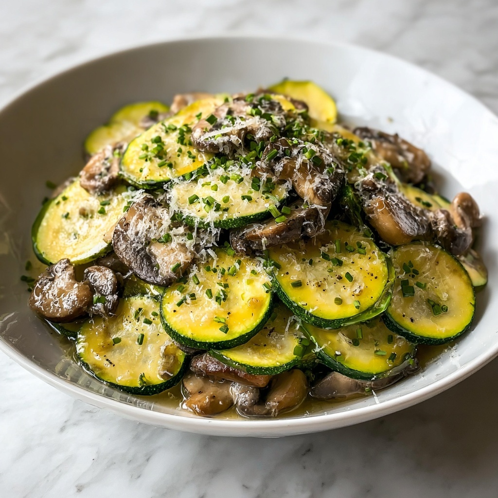 Skillet Zucchini and Mushrooms Recipe - Recipe Image