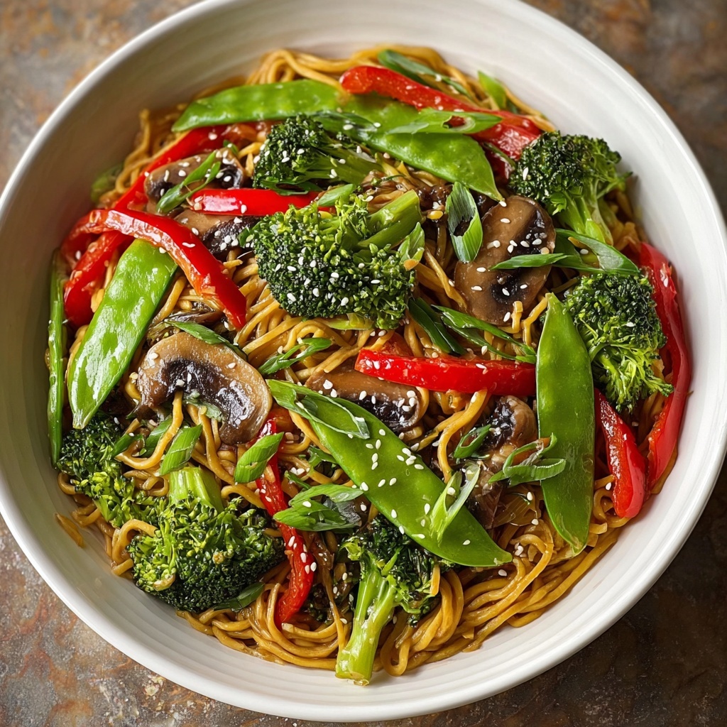 Savory Stir-Fried Asian Lo Mein Recipe - Recipe Image