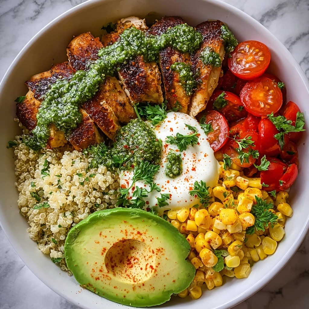 Chimichurri Grilled Chicken Bowl with Garlic Sauce Recipe - Recipe Image