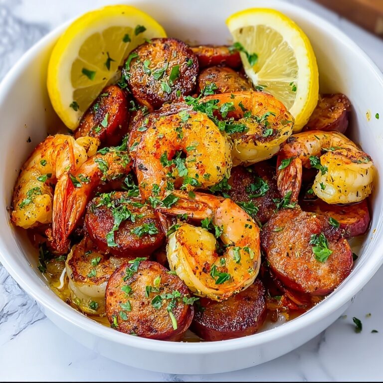 Honey Garlic Shrimp & Sausage Skillet Recipe