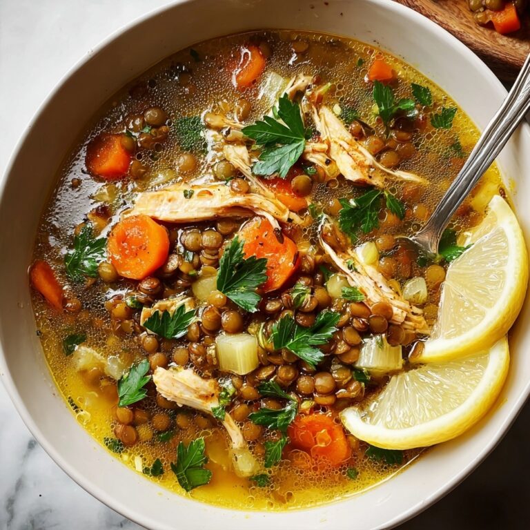 Lebanese Chicken Lentil Soup Recipe