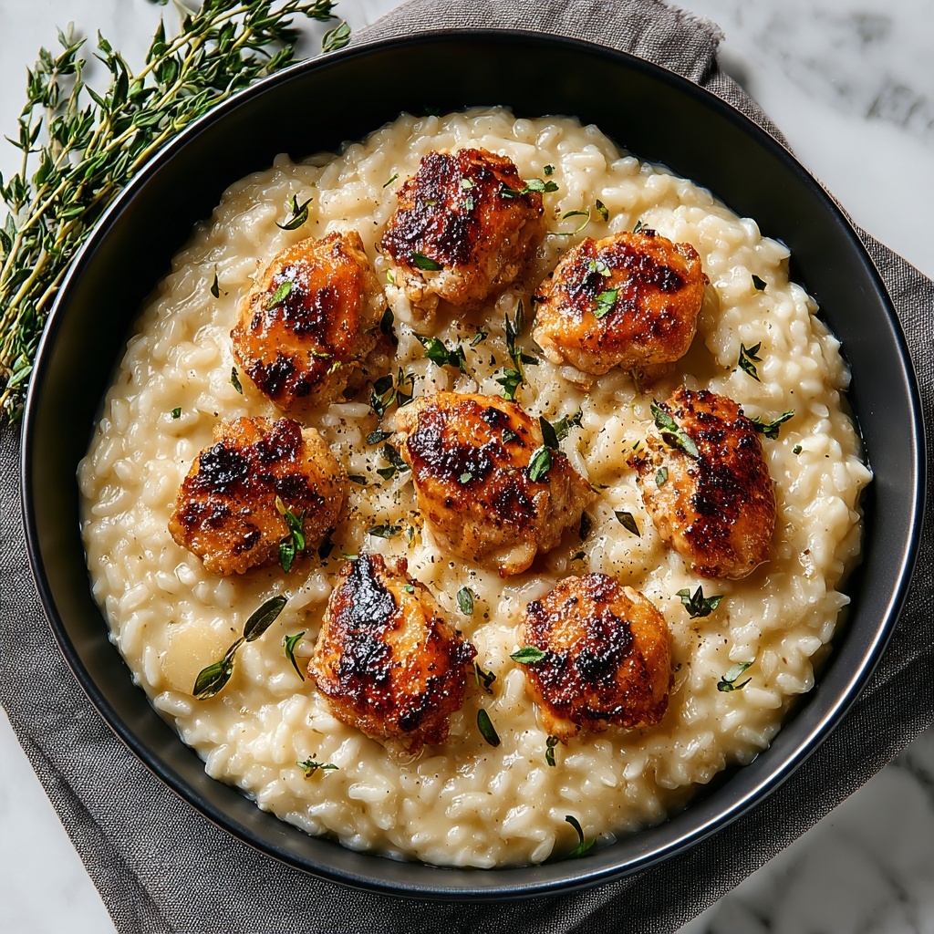 One-Pan Creamy Parmesan Chicken and Rice Recipe - Recipe Image