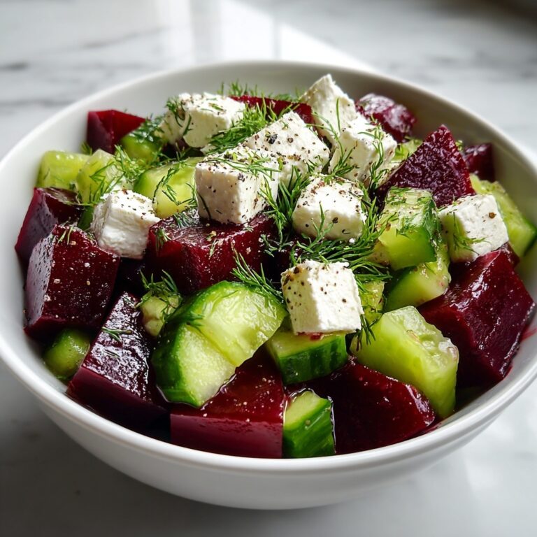 Beet Salad with Feta, Cucumbers, and Dill Recipe