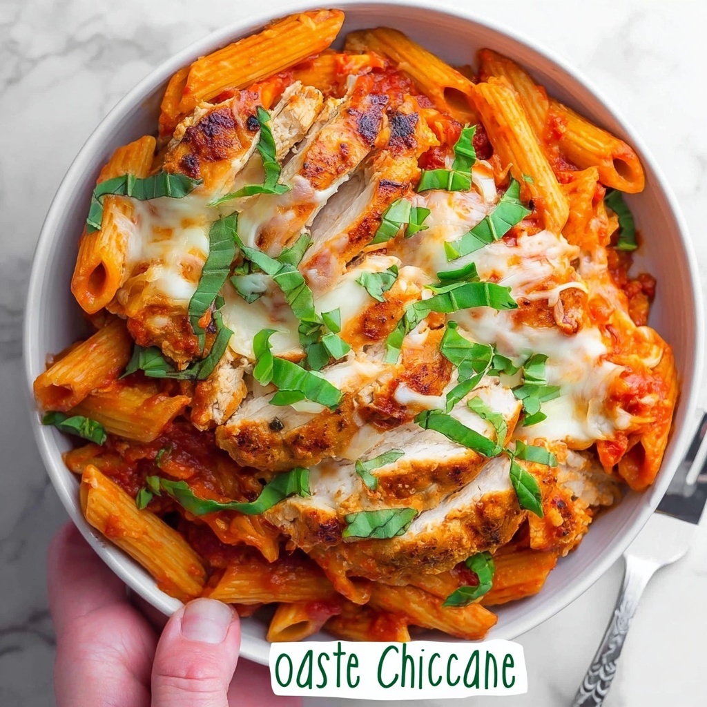 One Dish Easy Chicken Cacciatore Pasta Bake Recipe - Recipe Image