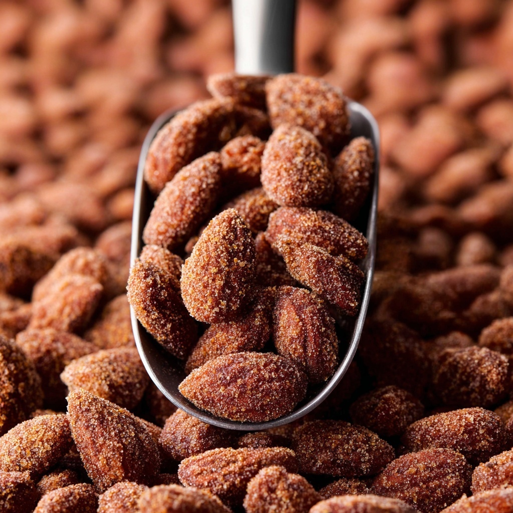 Candied Cinnamon Cacao Almonds Recipe - Recipe Image