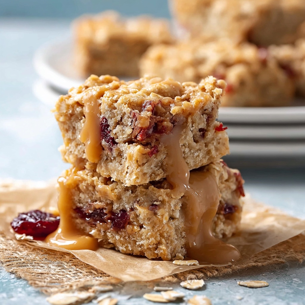 Cranberry White Chocolate Oatmeal Bars Recipe - Recipe Image