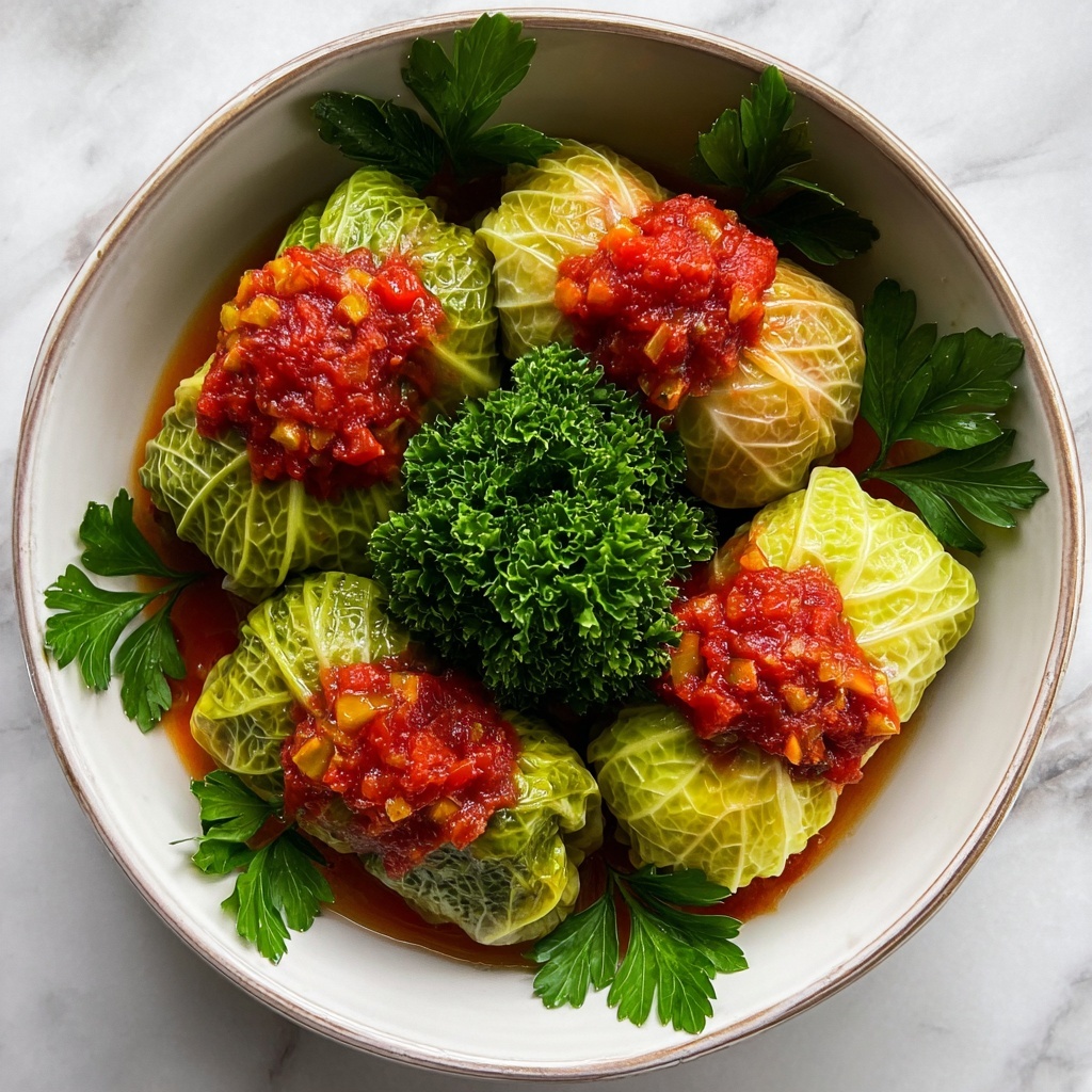 Vegetarian Stuffed Cabbage Rolls Recipe - Recipe Image