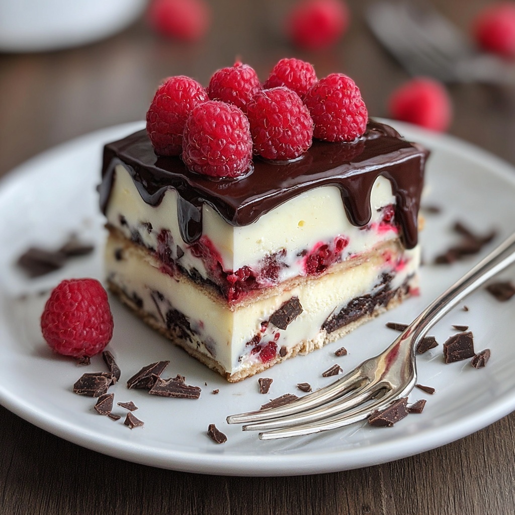 Raspberry Chocolate Dessert Lasagna Recipe - Recipe Image