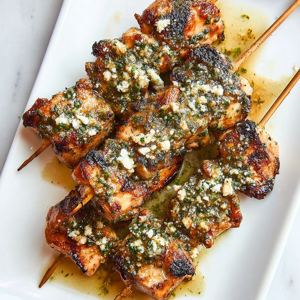 Ranch Garlic Parmesan Chicken Skewers Recipe - Recipe Image