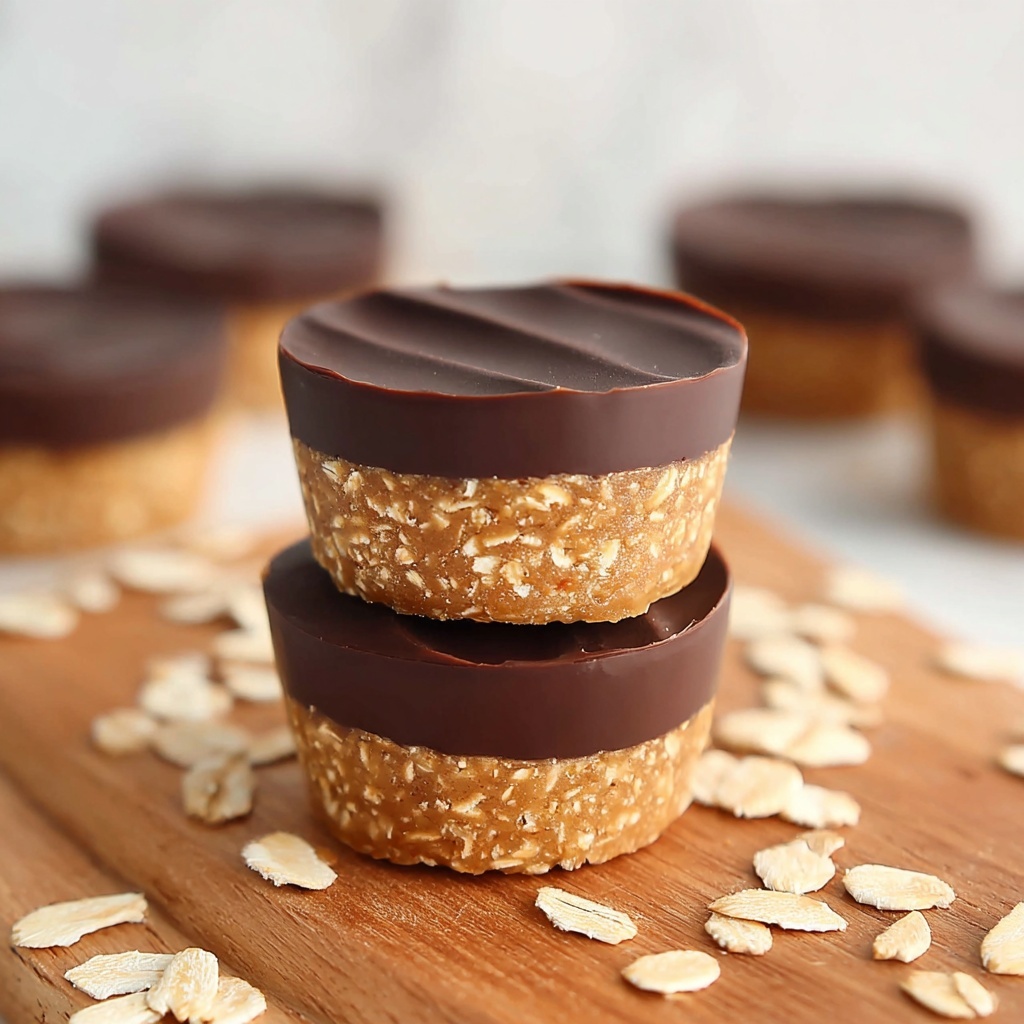 No Bake Peanut Butter Oat Cups Recipe - Recipe Image