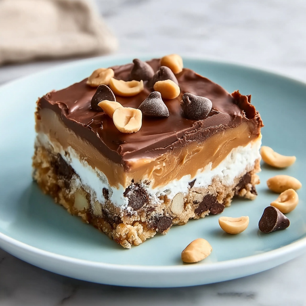 No-Bake Peanut Butter Lasagna Recipe - Recipe Image