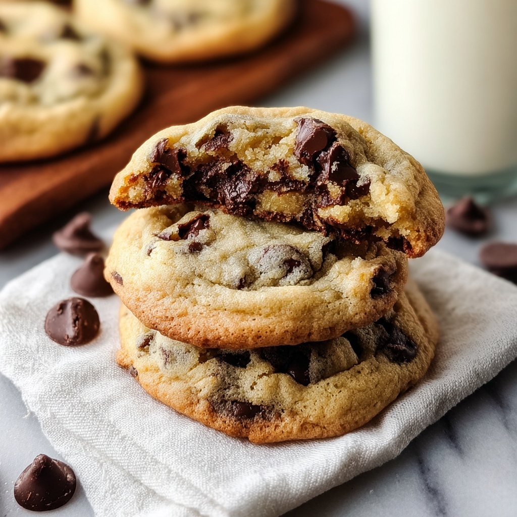 Ultra Thick Bakery Style Chocolate Chip Cookies Recipe - Recipe Image