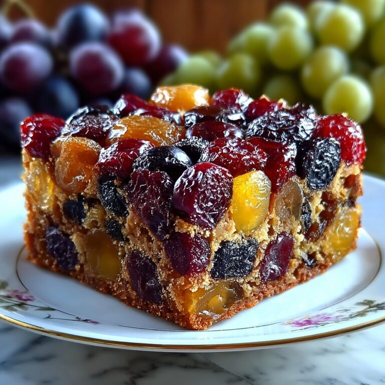 Traditional Rum-Soaked Fruit Cake Recipe