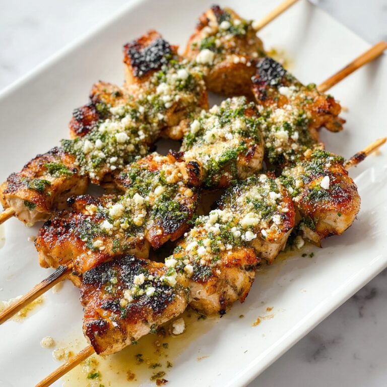 Ranch Garlic Parmesan Chicken Skewers Recipe