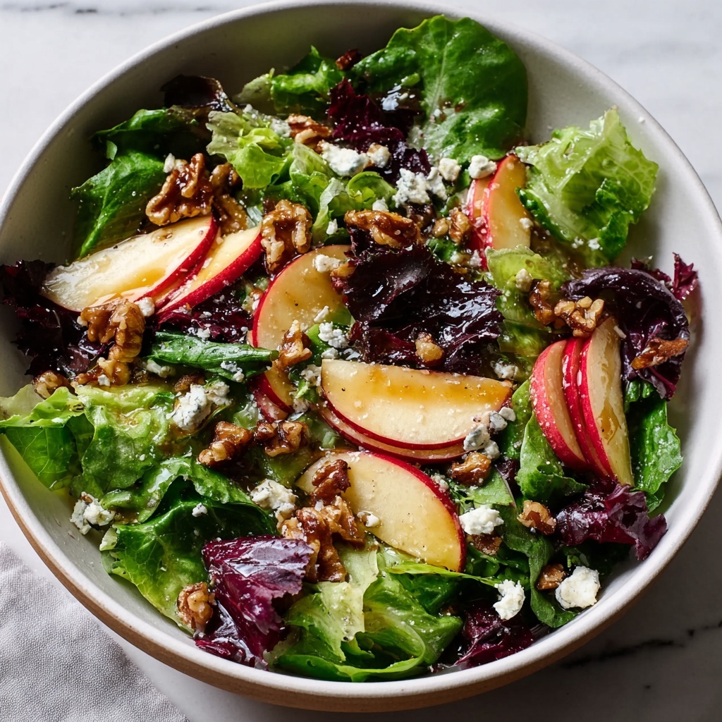 Roasted Apple Salad with Caramelized Shallot Vinaigrette Recipe - Recipe Image