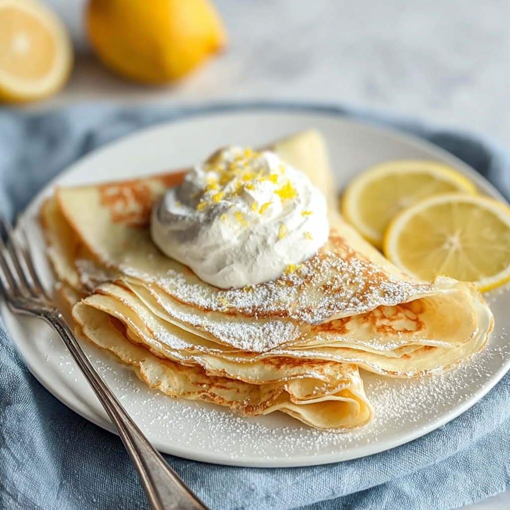 Lemon Ricotta Crepes Recipe - Recipe Image