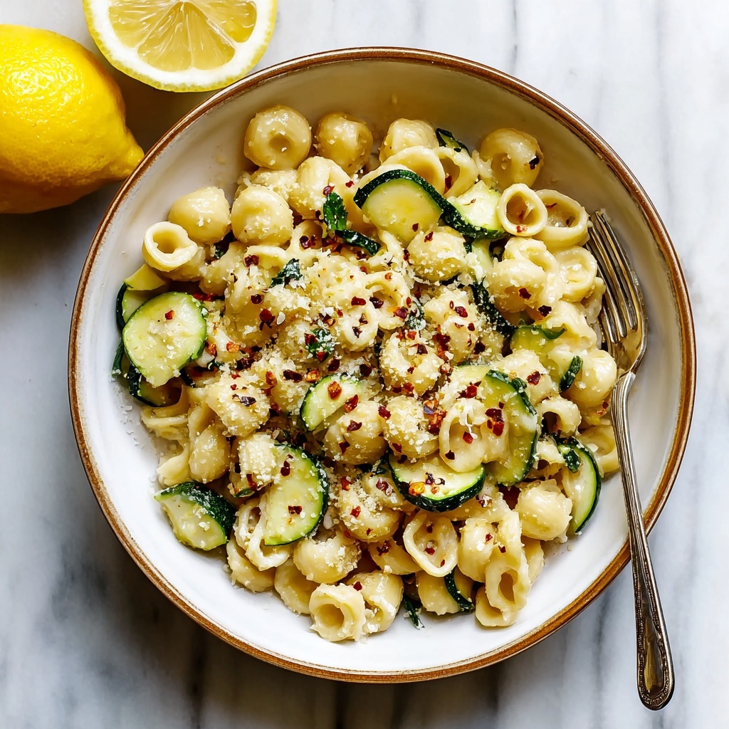 Lemon Zucchini Pasta Recipe - Recipe Image