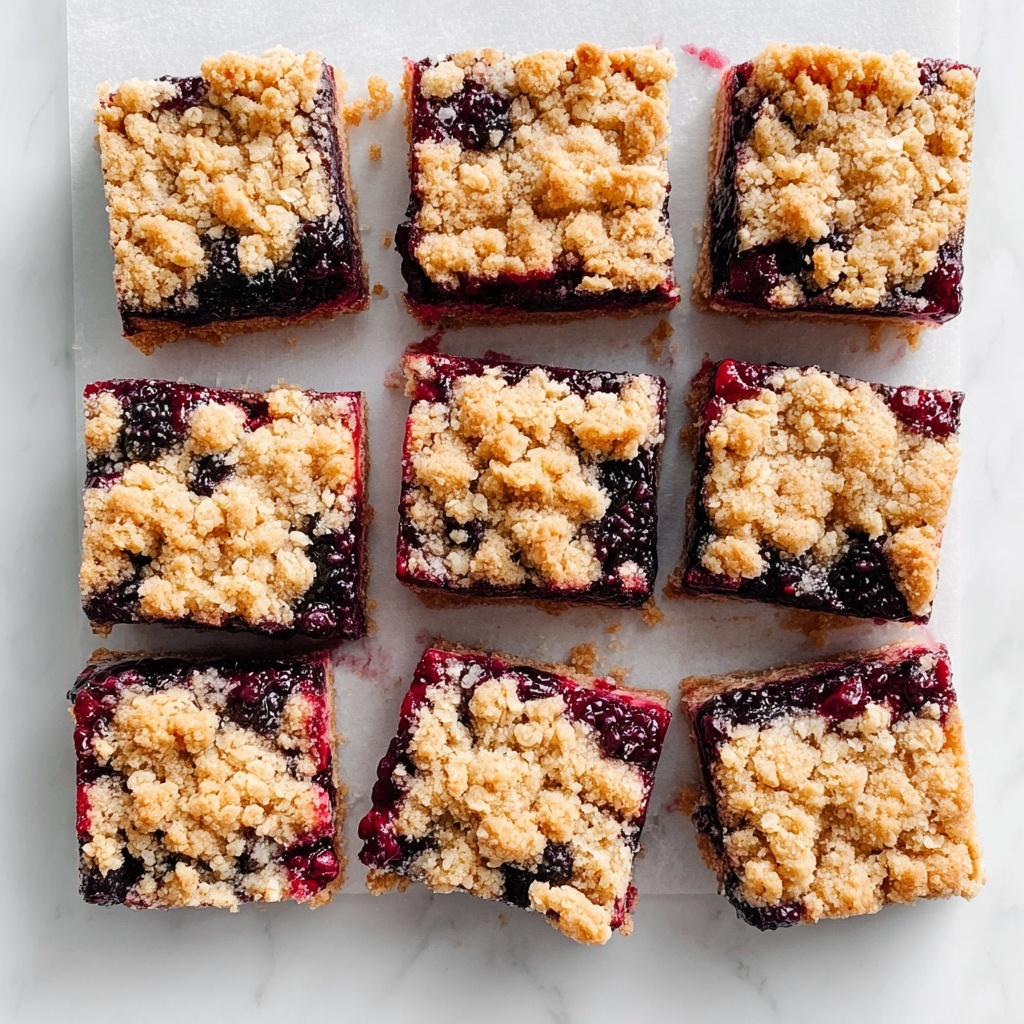 Vegan Berry Crumble Bars Recipe - Recipe Image