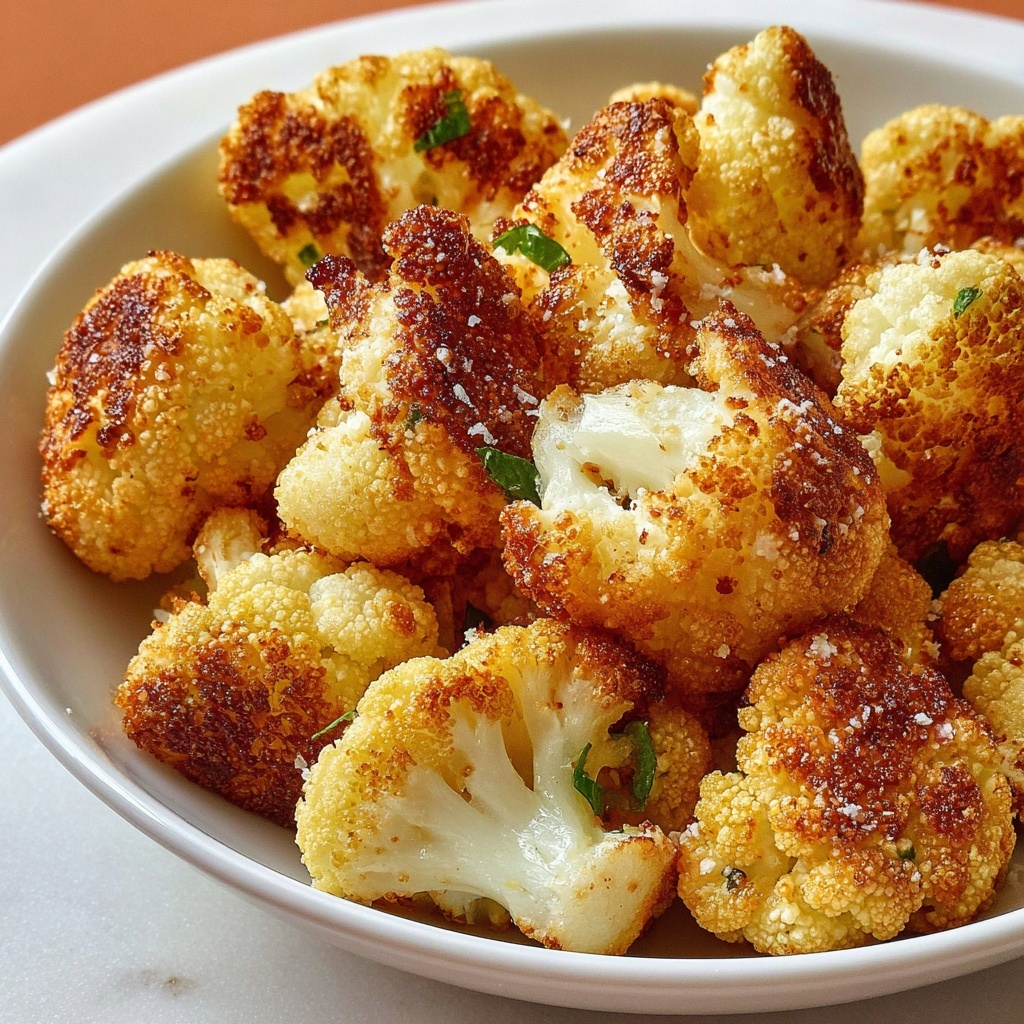 Crispy Parmesan Cauliflower Bites Recipe - Recipe Image