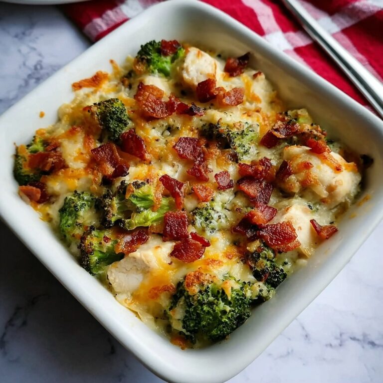 Keto Chicken Bacon Ranch Casserole Recipe