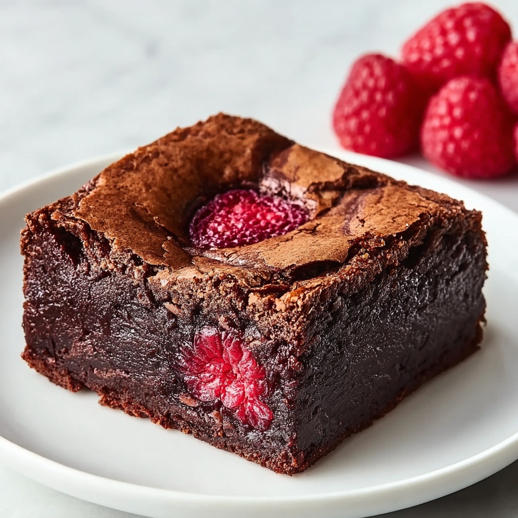 Decadent Raspberry Swirl Brownies Recipe - Recipe Image